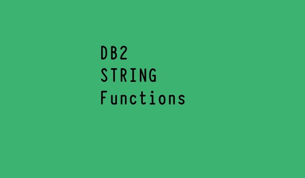DB2 String Functions
