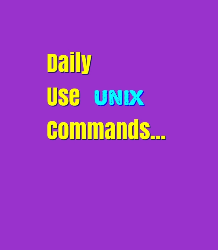 daily use unix commands