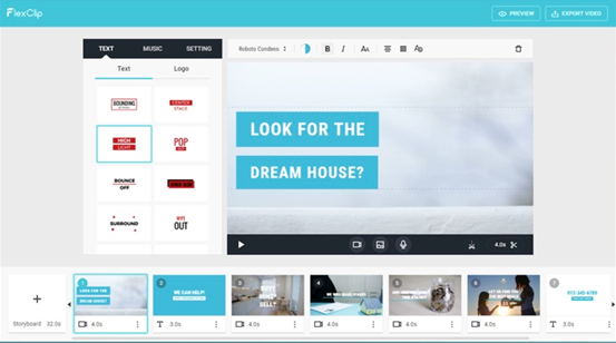 Videos using FlexClip
