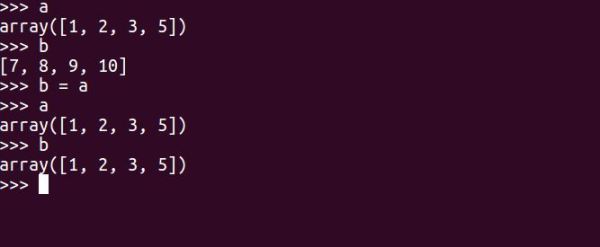 copy of an array to another