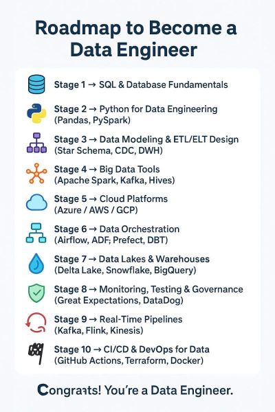 Roadmap to data engineer