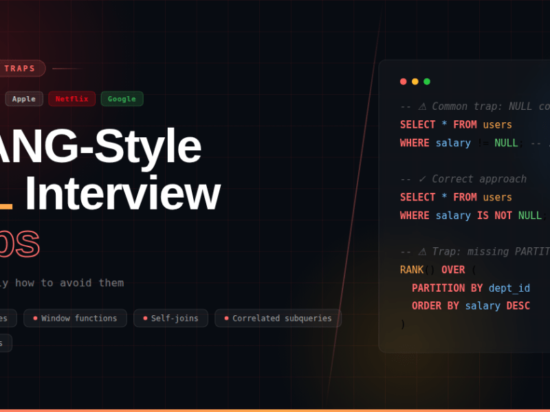 FAANG-Style SQL Interview Traps (And How to Avoid&nbsp;Them)