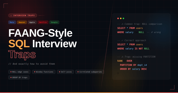 FAANG-Style SQL Interview Traps (And How to Avoid&nbsp;Them)